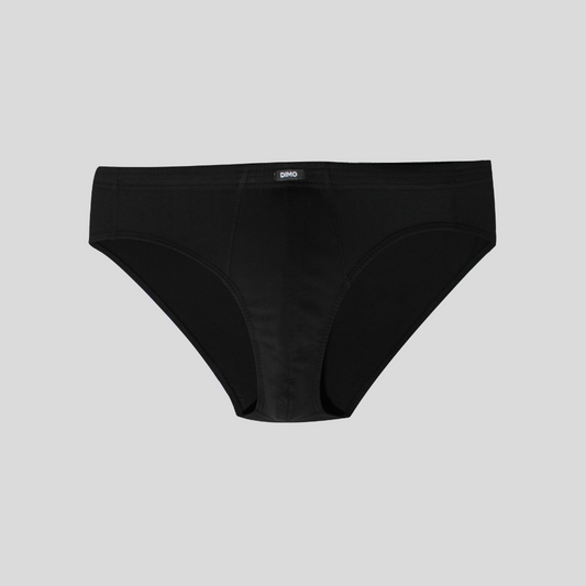Cotton High Waist Brief - Black