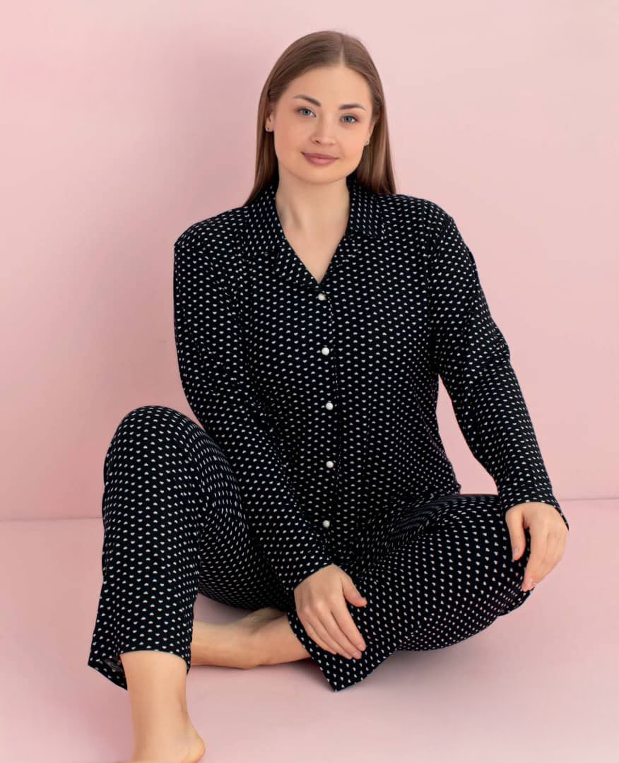 Light Fleece Front-Buttoned Set