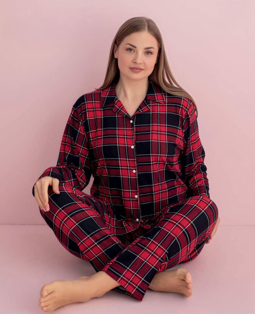 Light Fleece Front-Buttoned Set