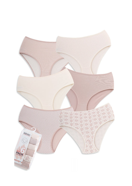 6-Pack High Waist Cotton Brief