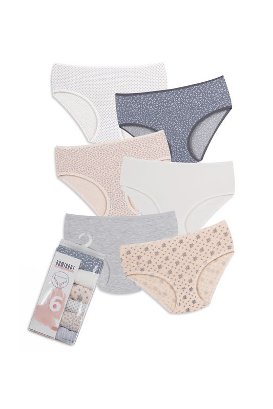 6-Pack High Waist Cotton Brief