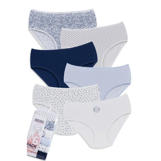 6-Pack High Waist Cotton Brief
