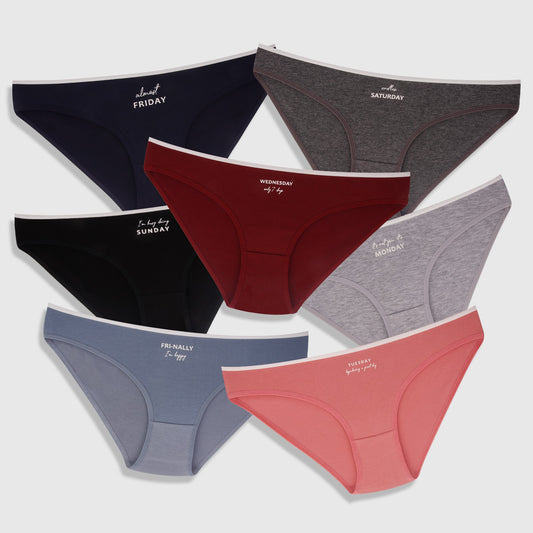 7-Pack Cotton Bikini