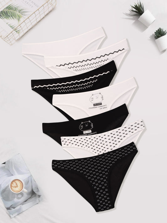 7-Pack Cotton Bikini