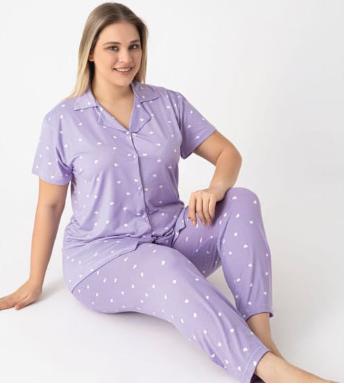 Soft Cotton Front-Buttoned Set
