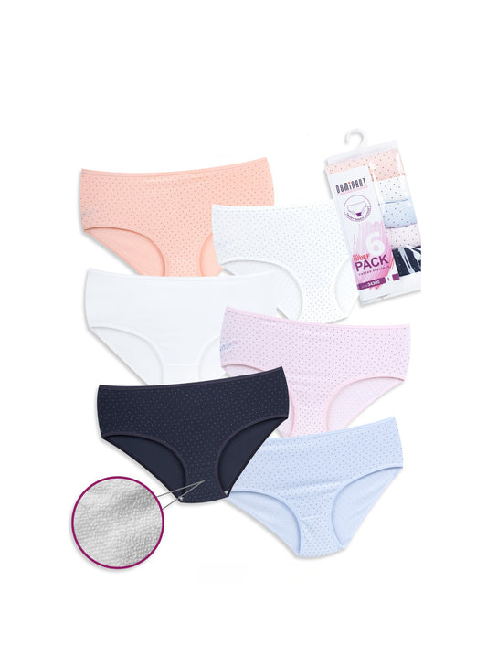 6-Pack High Waist Cotton Inner Towel Brief