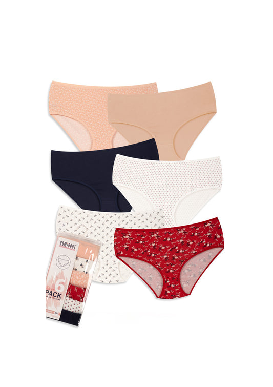 6-Pack High Waist Cotton Brief