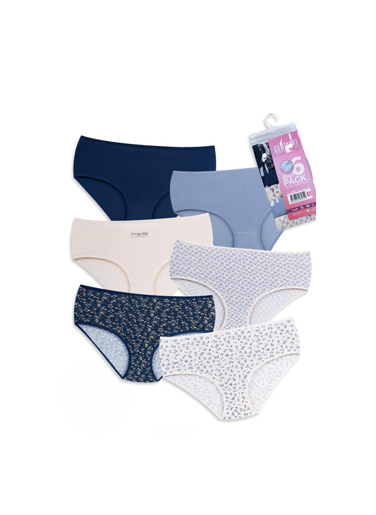 6-Pack High Waist Cotton Brief