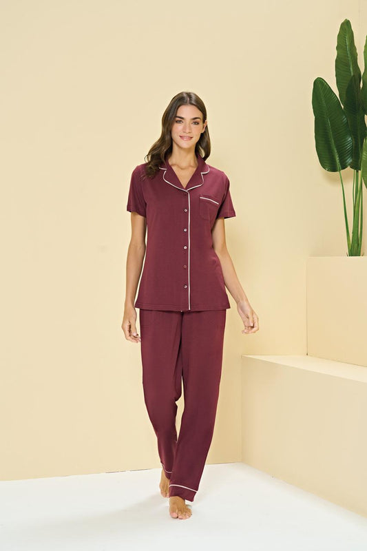 Soft Pure Cotton Front-Buttoned Set