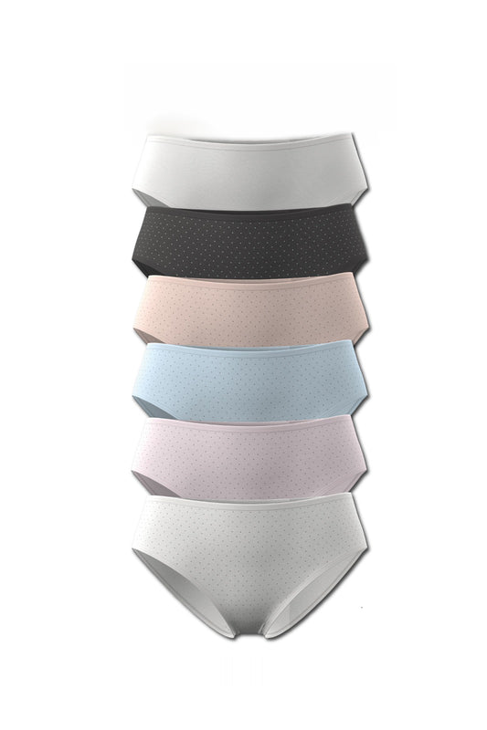 6-Pack High Waist Cotton Brief