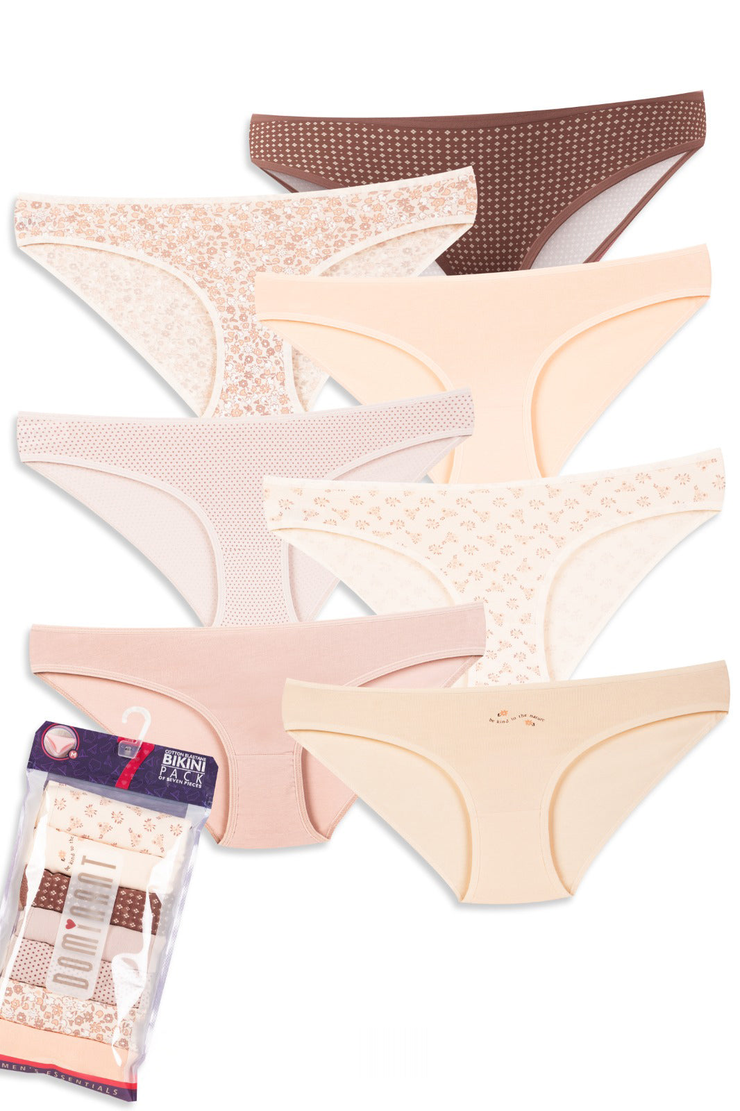 7-Pack Cotton Bikini