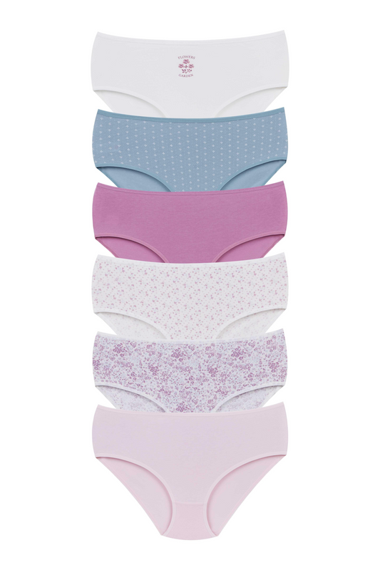 6-Pack High Waist Cotton Brief