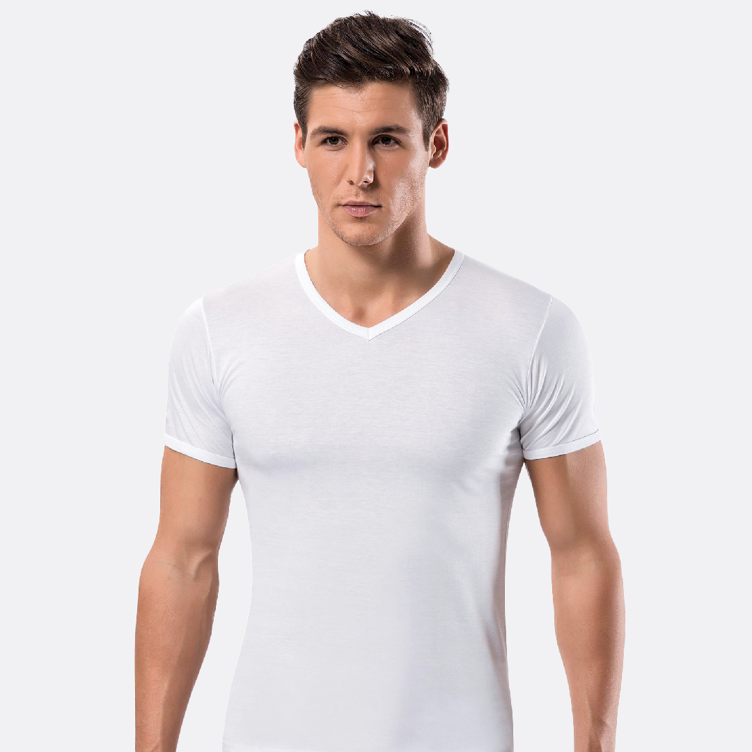 Cotton Short Sleeve V-Neck T-Shirt – Wizz LB